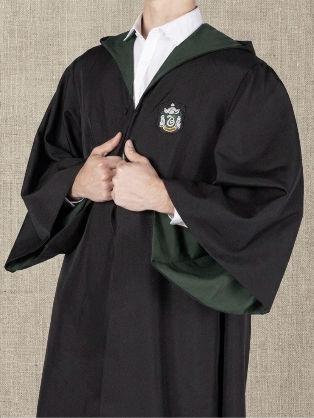 Harry Potter Slytherin Robe Cloak Adult M Wizarding World Universal Studios